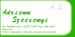 adrienn szecsenyi business card